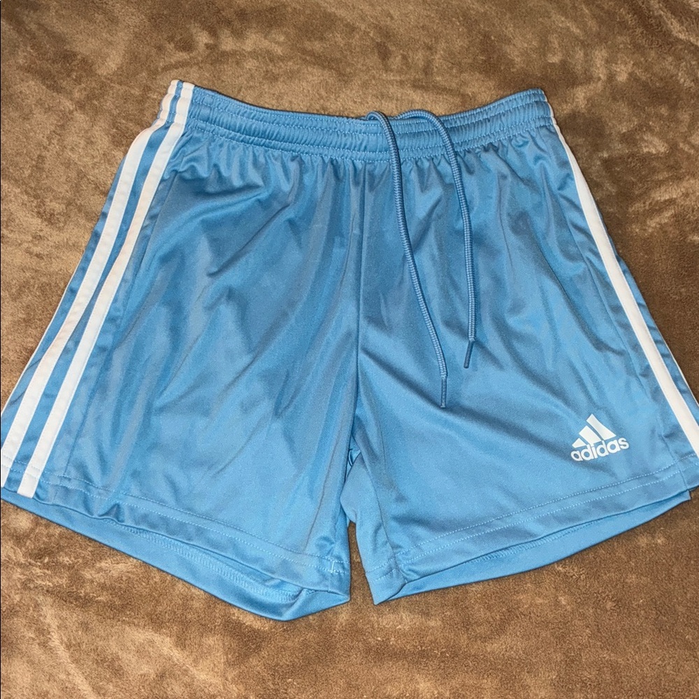 Adidas Primegreen Shorts Girls XS Athletic 3 Stripes Activewear Polyester